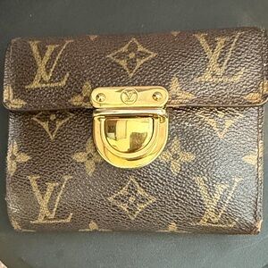 Louis Vuitton Brown Monogram Clasp Wallet